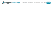 Tablet Screenshot of bloggersconnected.com